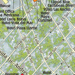 Franko Maps Ltd. Downtown San Miguel, Cozumel, Mexico digital map