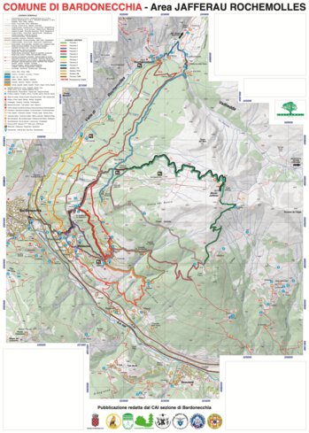 Fraternali Editore Bardonecchia - Mappa Turistica Area Jafferau digital map