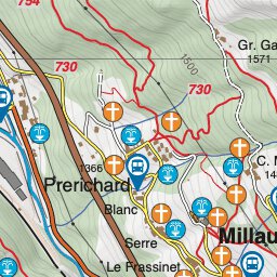 Fraternali Editore Bardonecchia - Mappa Turistica Area Melezet digital map