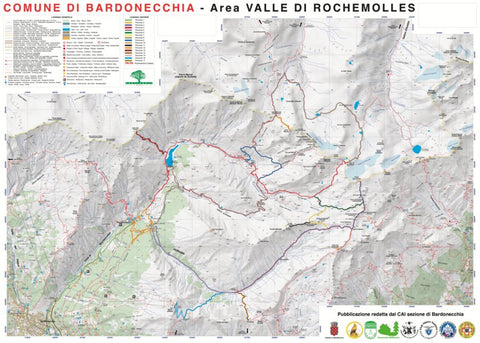 Fraternali Editore Bardonecchia - Mappa Turistica Area Rochemolles digital map