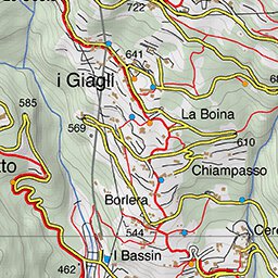 Fraternali Editore Borgone: andar per sentieri digital map