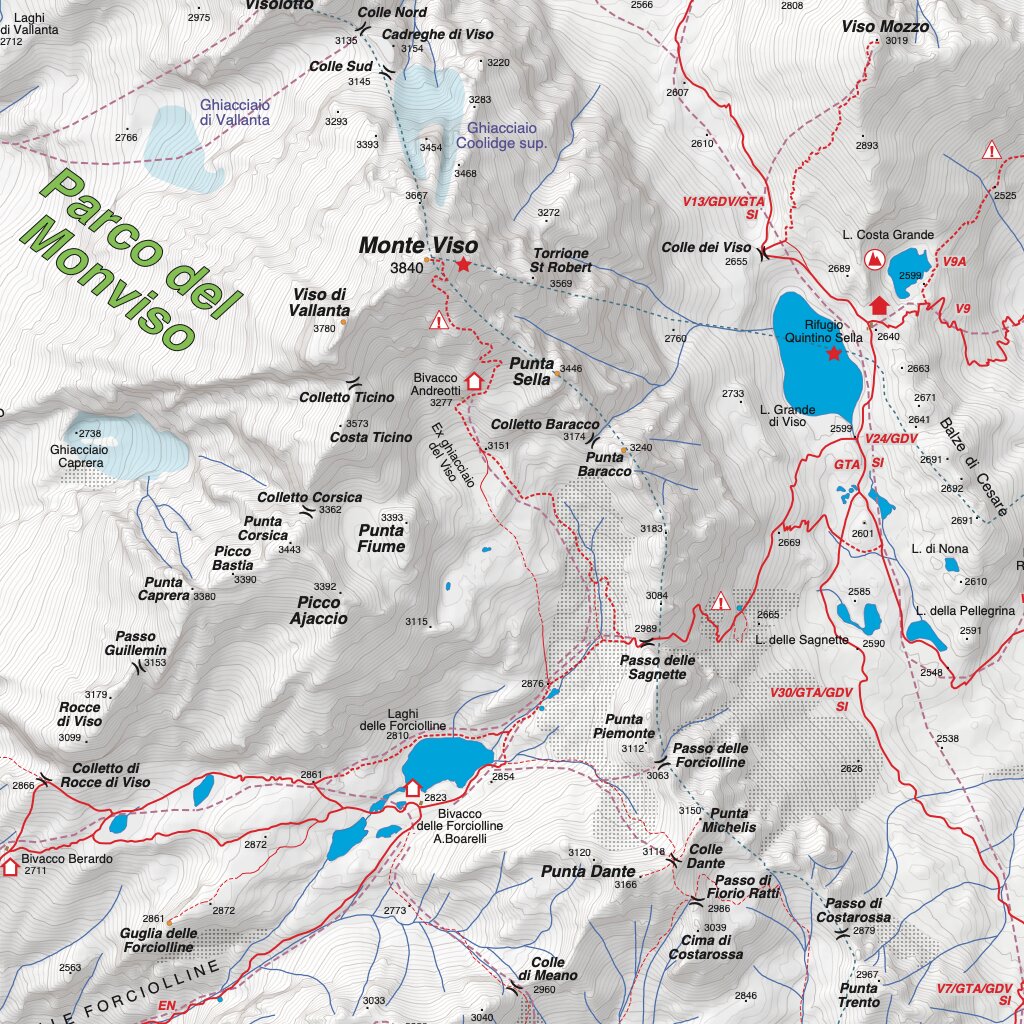 Carta 10 - Valle Po - Monviso - Monte Bracco Map by Fraternali Editore ...