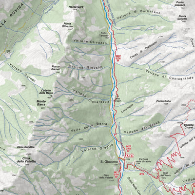 Fraternali Editore Carta 15 - Valle Gesso - Parco naturale delle Alpi Marittime digital map