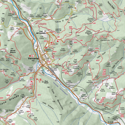 Carta 16 - Val Vermenagna - Valle Pesio - Alta Valle Ellero Preview 3