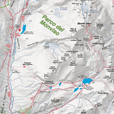 Fraternali Editore Carta 17 - Alta Valle Varaita digital map