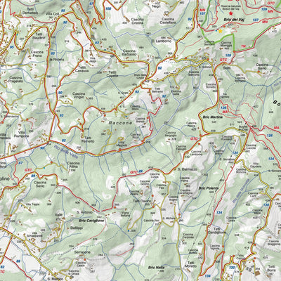 Fraternali Editore Carta 18 - Collina di Torino digital map