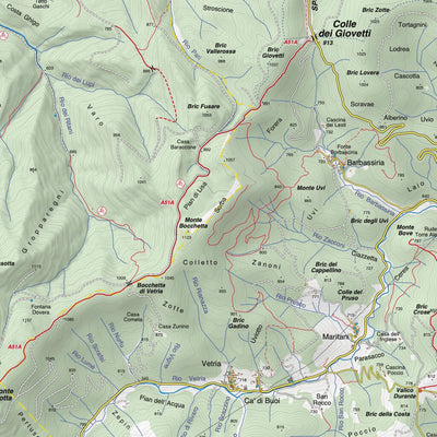 Fraternali Editore Carta 26 - Alta Val Tanaro - Alta Valle Bormida di Millesimo digital map