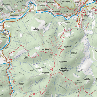 Fraternali Editore Carta 26 - Alta Val Tanaro - Alta Valle Bormida di Millesimo digital map