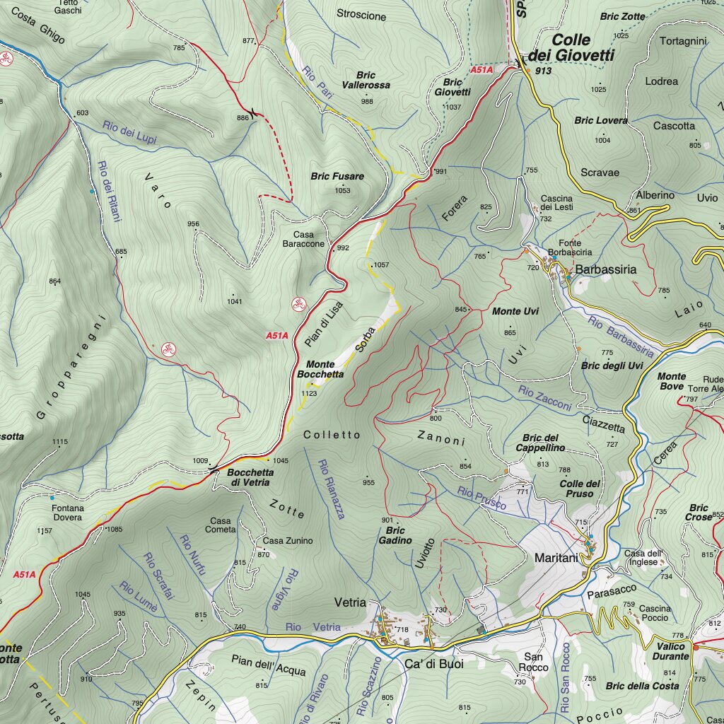 Carta 26 - Alta Val Tanaro - Alta Valle Bormida di Millesimo Map by ...