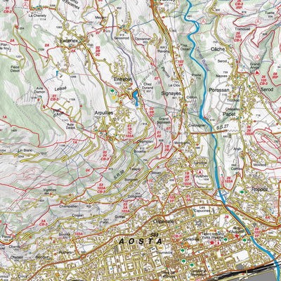 Carta 30 - Gran San Bernardo - Valle di Ollomont - Mont Fallére - Aosta Preview 3