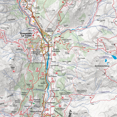 Carta 33 - Monte Rosa - Alta Valle di Gressoney - Alta Val d’Ayas Preview 3