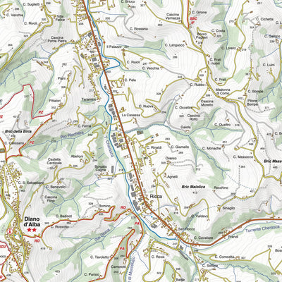 Fraternali Editore Carta 35 - Langhe Nord digital map