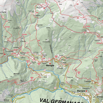 Fraternali Editore Carta 5 - Val Chisone - Val Germanasca digital map