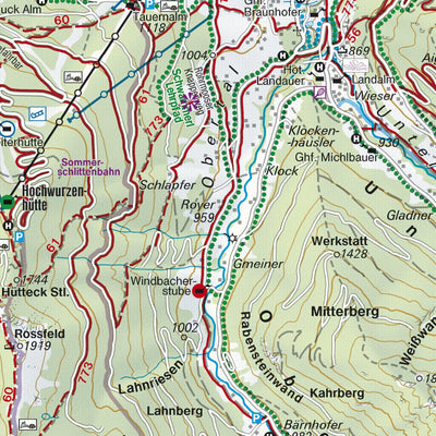 Freytag-Berndt & Artaria KG Hiking map Schladminger Tauern – Radstadt – Dachstein digital map