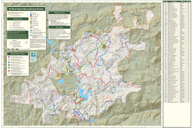 Friends of DuPont Forest (non-profit) DuPont State Recreational Forest by FODF digital map