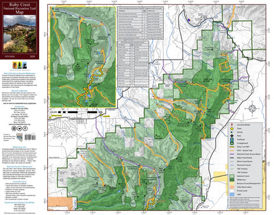 Friends of Nevada Wilderness Ruby Mountains National Recreation Trail - North digital map