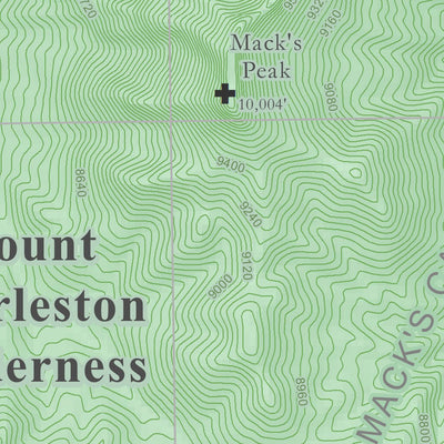 Friends of Nevada Wilderness Spring Mountains National Recreation Area - Back digital map