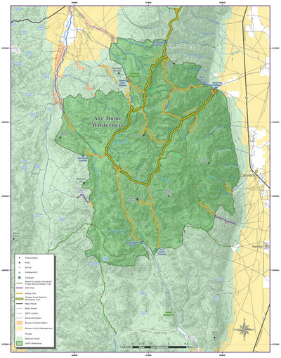 Friends of Nevada Wilderness Toiyabe Crest National Recreation Trail - South digital map