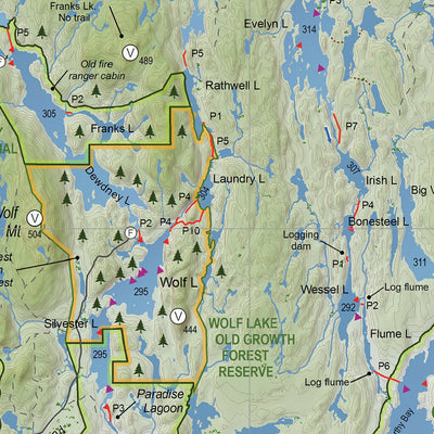 Temagami Adventure Planning Map Preview 3