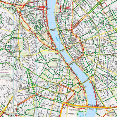 FRIGORIA Könyvkiadó Kft. (Publishing House Ltd.) Budapest kerékpáros térkép M 1:30.000 digital map