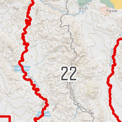 Game Planner Maps Arizona Winter Elk Density digital map