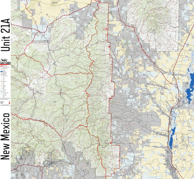 Game Planner Maps New Mexico Unit 21A digital map