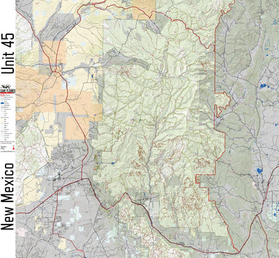 Game Planner Maps New Mexico Unit 45 digital map