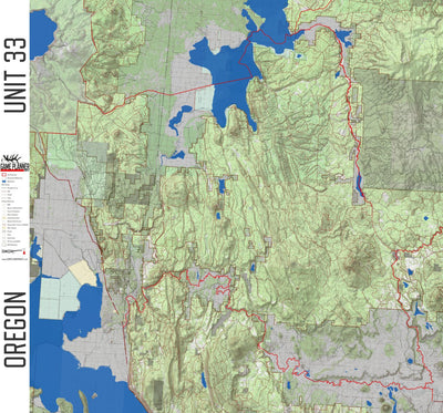 Game Planner Maps Oregon Unit 33 digital map
