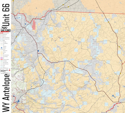 Game Planner Maps Wyoming Unit 66 Antelope digital map