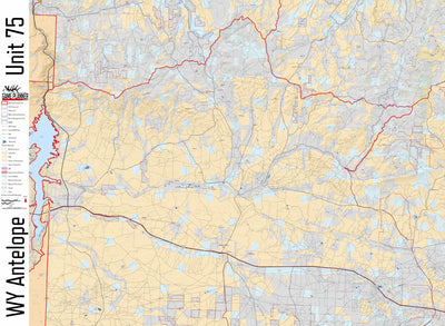 Game Planner Maps Wyoming Unit 75 Antelope digital map