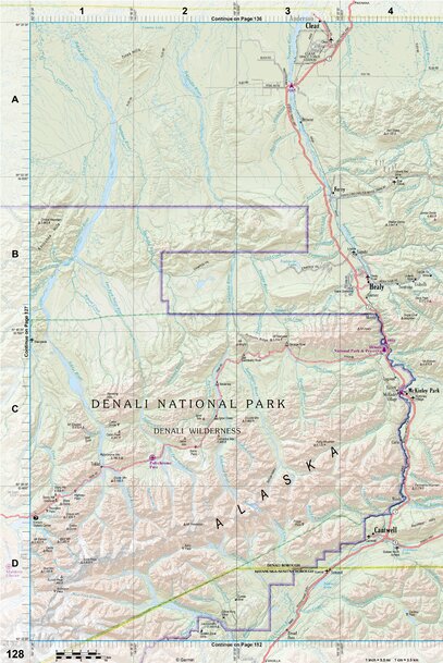Alaska Atlas & Gazetteer Page 128 Preview 1