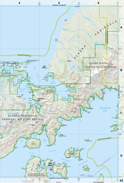 Alaska Atlas & Gazetteer Page 43 Preview 1