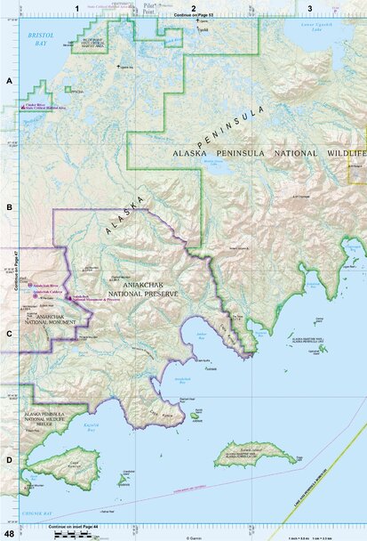 Alaska Atlas & Gazetteer Page 48 Preview 1