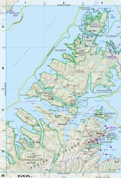Alaska Atlas & Gazetteer Page 56 Preview 1