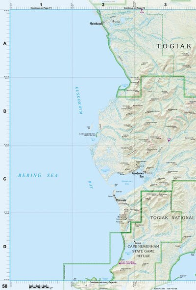 Alaska Atlas & Gazetteer Page 58 Preview 1