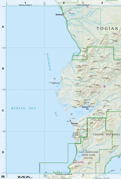 Alaska Atlas & Gazetteer Page 58 Preview 1