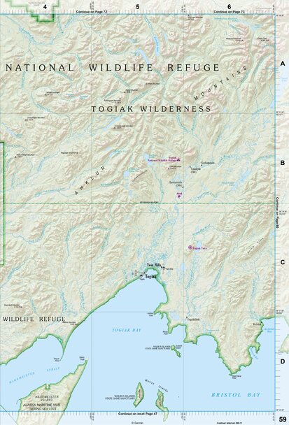Alaska Atlas & Gazetteer Page 59 Preview 1