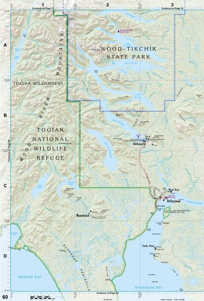 Alaska Atlas & Gazetteer Page 60 Preview 1