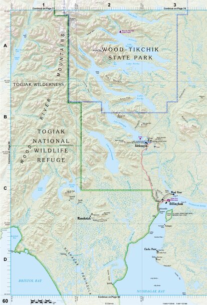 Alaska Atlas & Gazetteer Page 60 Preview 1