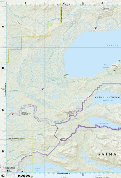 Alaska Atlas & Gazetteer Page 62 Preview 1