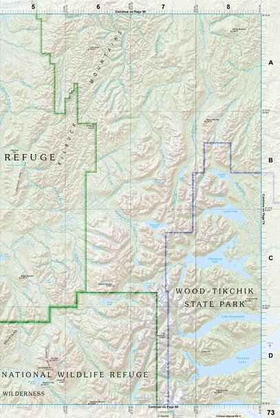 Alaska Atlas & Gazetteer Page 73 Preview 1