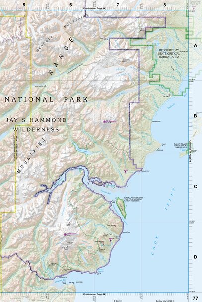 Alaska Atlas & Gazetteer Page 77 Preview 1