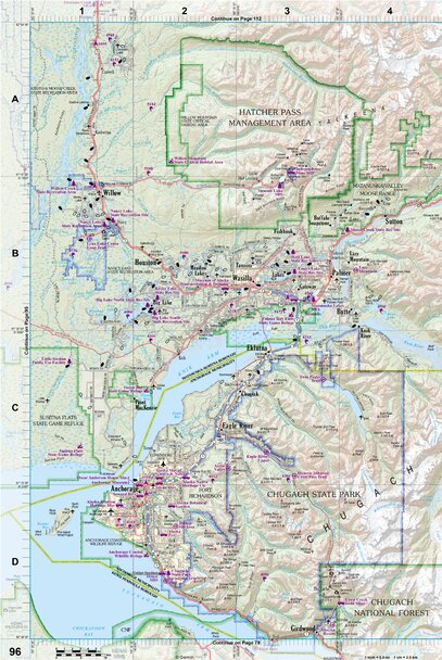 Alaska Atlas & Gazetteer Page 96 Preview 1