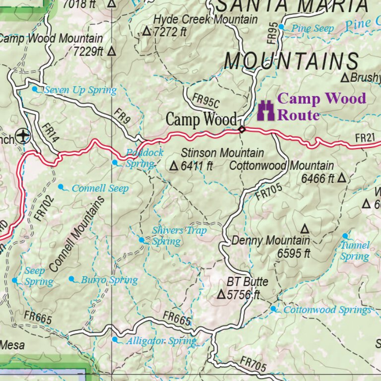Arizona Atlas & Gazetteer Page 32 Map by Garmin | Avenza Maps