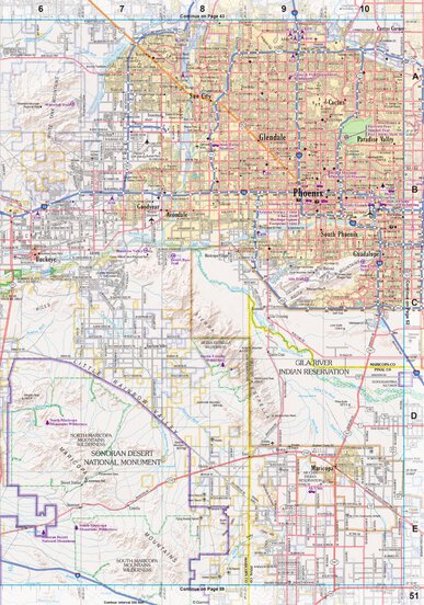 Arizona Atlas & Gazetteer Page 51 Preview 1