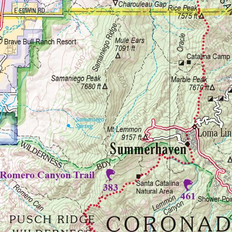 Arizona Atlas & Gazetteer Page 61 Map by Garmin | Avenza Maps