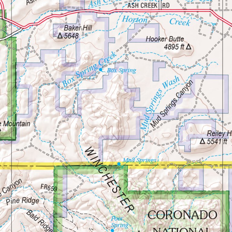 Arizona Atlas & Gazetteer Page 62 Map by Garmin | Avenza Maps