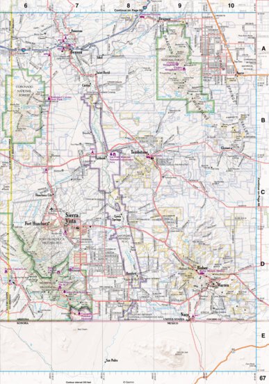 Garmin Arizona Atlas & Gazetteer Page 67 digital map