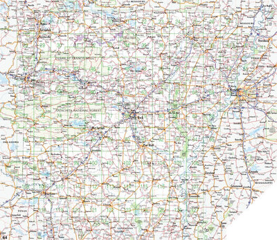 Arkansas Atlas & Gazetteer Oveview Map Preview 1