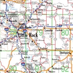 Arkansas Atlas & Gazetteer Oveview Map Preview 2